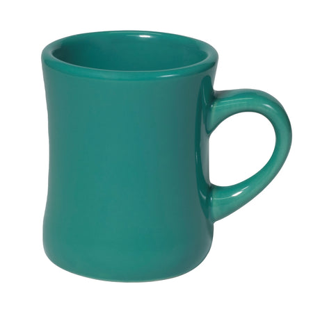 Classic Diner 10oz teal ceramic mug