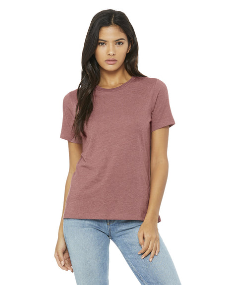 BELLA+CANVAS Ladies' Relaxed Heather CVC Short-Sleeve T-Shirt