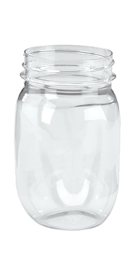 Orion 16oz clear plastic mason style tumbler