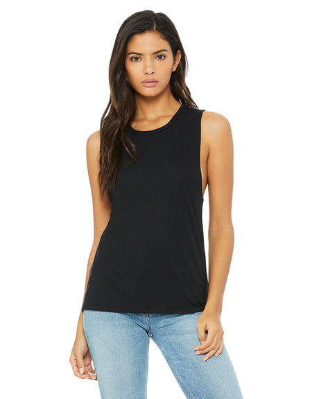 BELLA+CANVAS Ladies' Flowy Scoop Muscle Tank