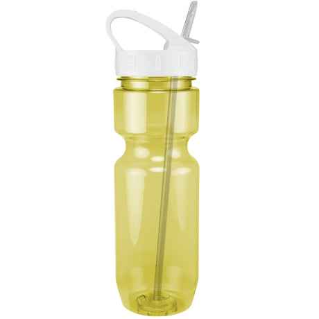 22 Oz. Translucent Bike Bottle w/ Sport Sip Lid and Straw