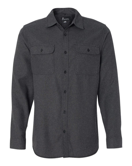 Burnside Long Sleeve Solid Flannel Shirt