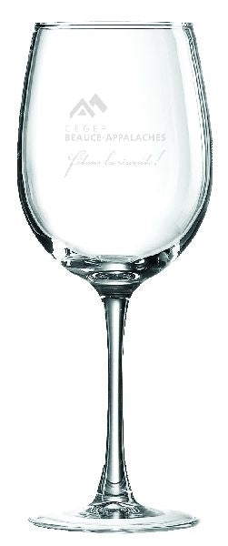 ~ Riesling 12oz clear wine glass Set of 4 in Sable gift box