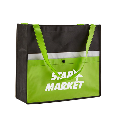 Corridor Non-Woven Snap Pocket Tote Bag