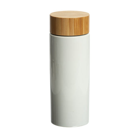 Volay 340 Ml. (11.5 Fl. Oz.) Stoneware Bottle With Bamboo Lid