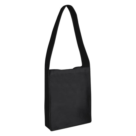 Non-woven Messenger Tote Bag With Hook And Loop Closure