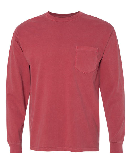 Comfort Colors Garment-Dyed Heavyweight Long Sleeve Pocket T-Shirt