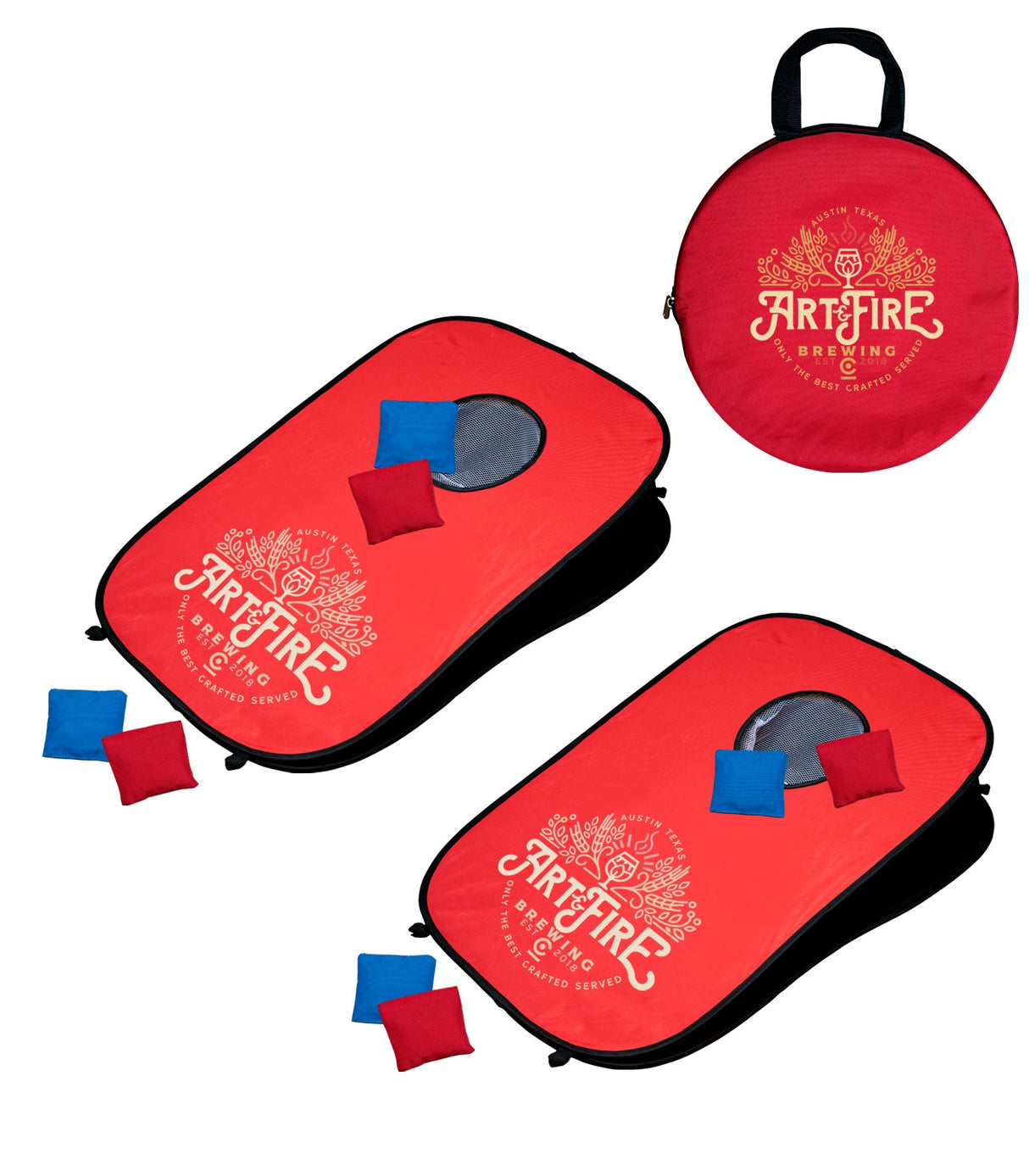 Portable Pop-Up Cornhole Set