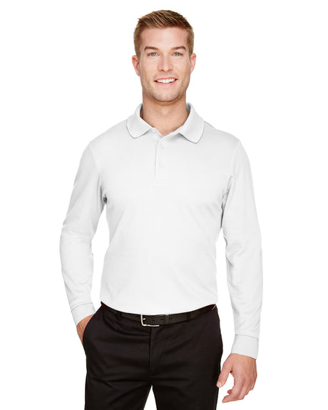 DEVON AND JONES CrownLux Performance® Tall Plaited Long Sleeve Polo