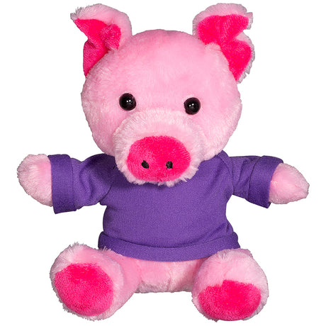 7" Plush Pig w/T-Shirt