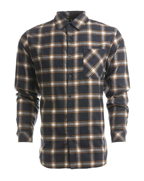 Burnside® Open Pocket Long Sleeve Flannel Shirt