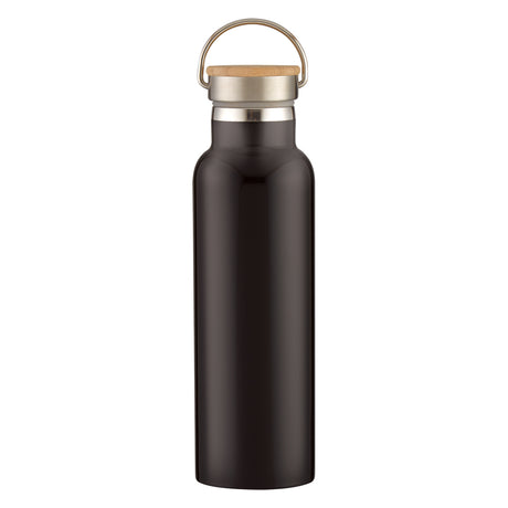 21 Oz. Full Laser Tipton Stainless Steel Bottle With Bamboo Lid