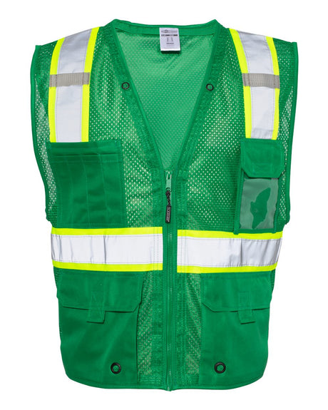 Kishigo EV Series® Enhanced Visibility Multi-Pocket Mesh Vest