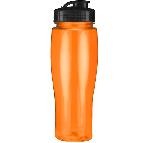 24 Oz. Contour Translucent Bottle w/ Flip Top Lid