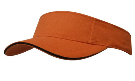 Brushed Heavy Cotton Peak Visor