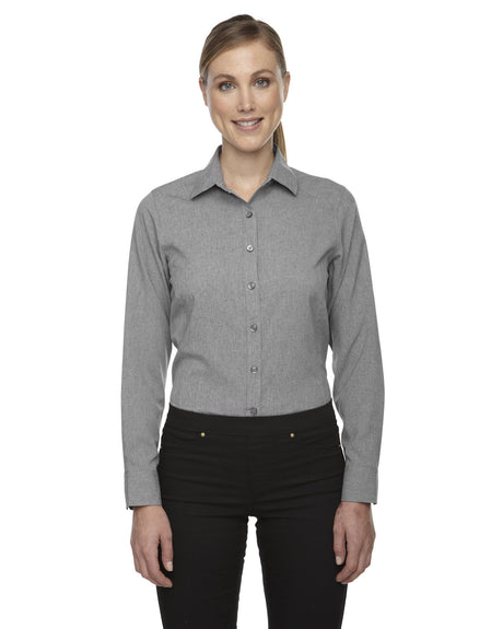 NORTH END SPORT BLUE Ladies' Mélange Performance Shirt