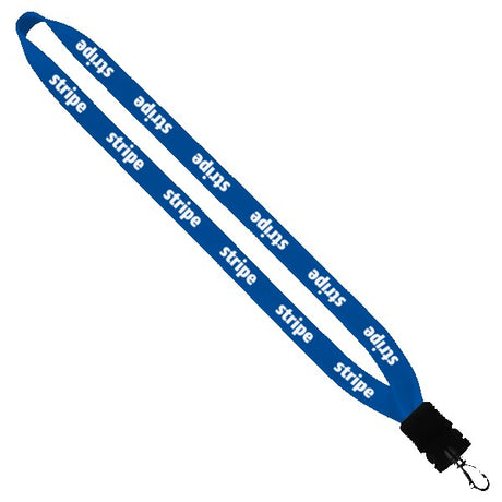 3/4" Cotton Lanyard w/Plastic Snap-Buckle Release & Swivel Hook