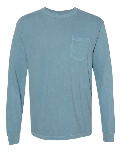 Comfort Colors Garment-Dyed Heavyweight Long Sleeve Pocket T-Shirt