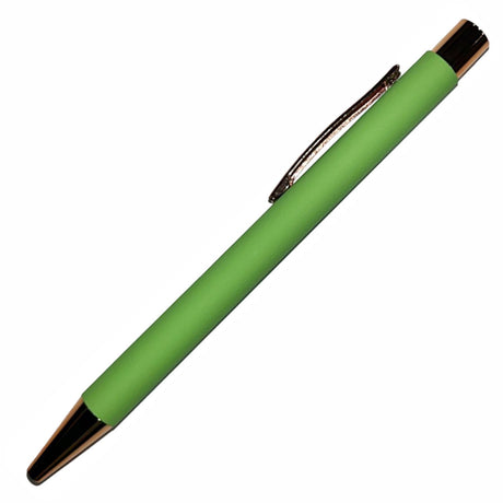 Boom Comfort Rubberized Plunger action aluminum Pen with metal clips, trim and tip (3-5 Days)