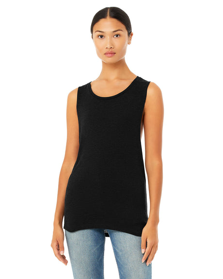 BELLA+CANVAS Ladies' Flowy Scoop Muscle Tank