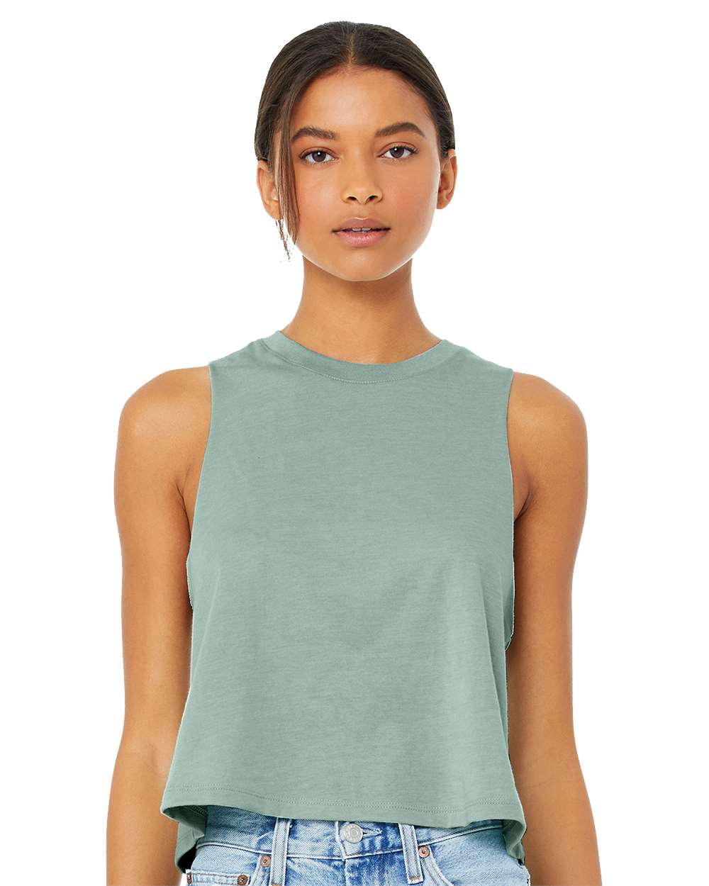 Bella+Canvas® Women's Racerback Cropped Tank Top