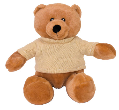 11" Sammy Bear w/Machine Knit Embroidered Sweater