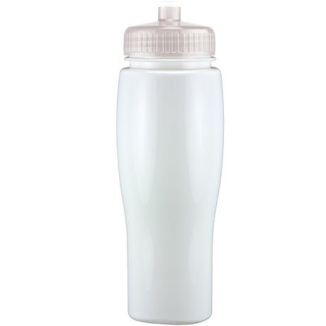 24 Oz. Contour Bottle w/ Push Pull Lid - Solid Colors