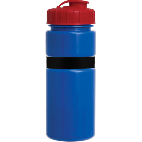 20 Oz. Sportster Bottle with Silicone Gripper Band w/ Push Pull Lid