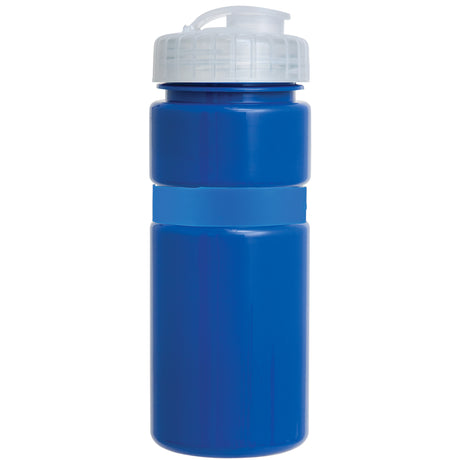 20 Oz. Sportster Bottle with Silicone Gripper Band w/ Push Pull Lid