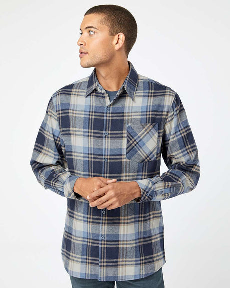 Burnside® Open Pocket Long Sleeve Flannel Shirt