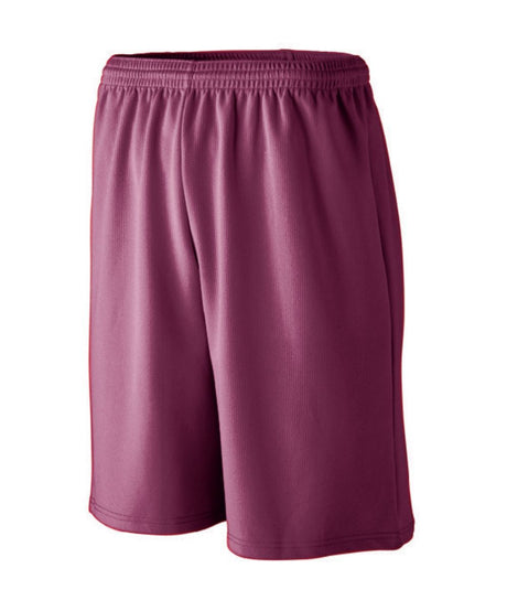 Longer Length Wicking Mesh Athletic Shorts