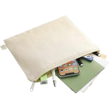 Organic Cotton Flat Travel Pouch