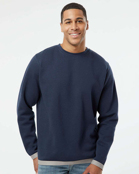 Lat Apparel Statement Fleece Crewneck Sweater