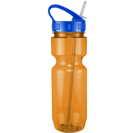 22 Oz. Translucent Bike Bottle w/ Sport Sip Lid and Straw