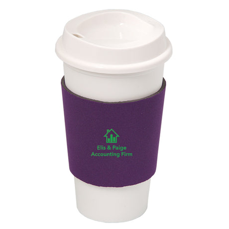 NYC Plastic Cup Drinking Glass With Neoprene Sleeve