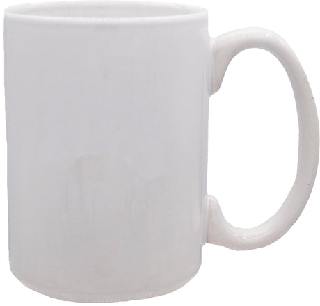 Economy Jumbo 15oz white ceramic mug