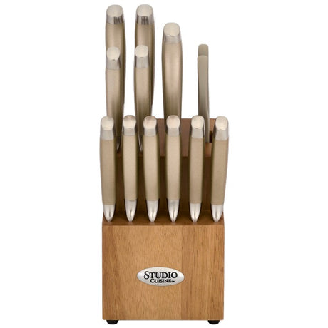 Studio Cuisine™ 14 Piece Peened Knife Block Set