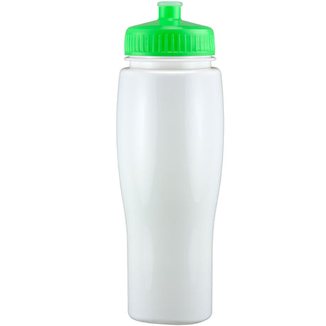 24 Oz. Contour Bottle w/ Push Pull Lid - Solid Colors