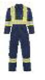 Navy Blue Cotton Plus Fire Retardant Coverall