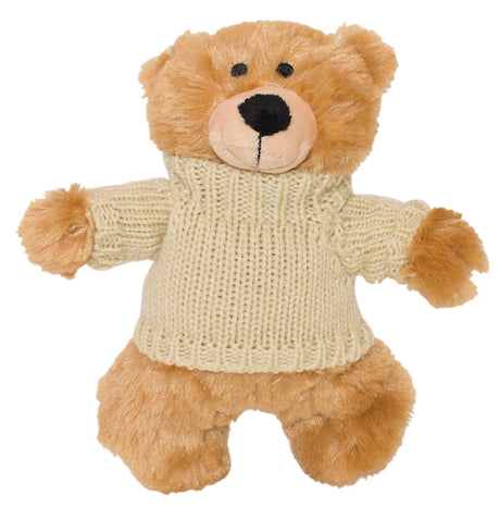 8.5" Standing Bailee Bear w/Hand Knit Embroidered Sweater