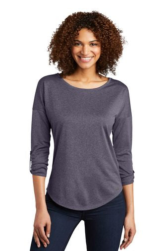 OGIO Ladies Gravitate Scoop ¬æ-Sleeve Shirt