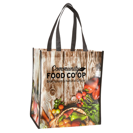 Laminated Grocery Tote Bag