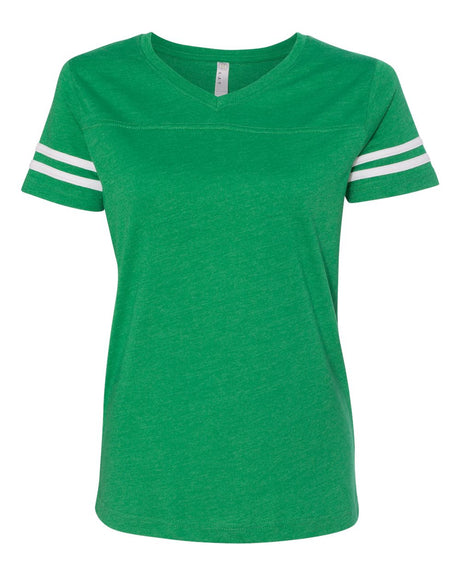 L.A.T. Women's Football V-Neck Fine Jersey Tee