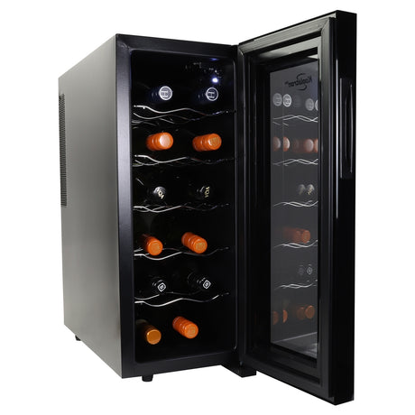 Koolatron 12 Bottle Wine Cooler, black