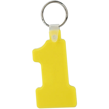 Soft Squeezable Key Tag (Number 1)