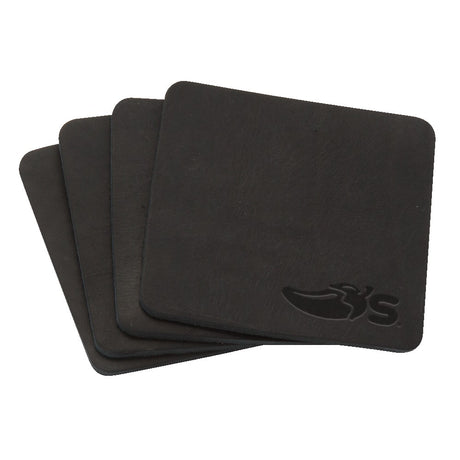 TANNER Set of 4 Leather Coasters