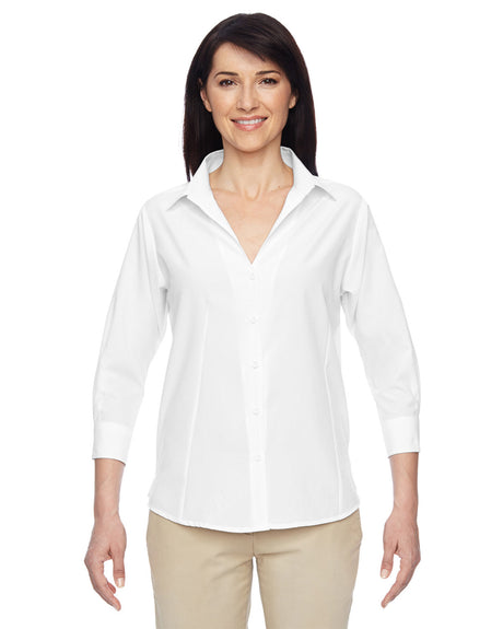 Harriton Ladies' Paradise 3/4-Sleeve Performance Shirt