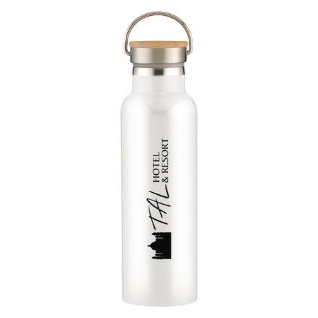 21 Oz. Liberty Stainless Steel Bottle With Wood Lid