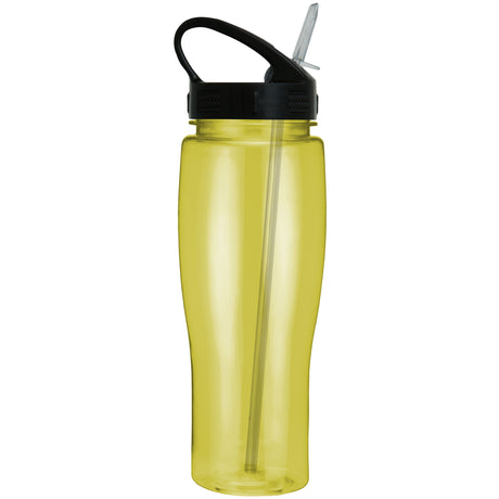 24 Oz. Contour Translucent Bottle w/ Sport Sip Lid and Straw