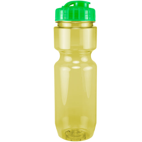 22 Oz. Translucent Bike Bottle w/ Flip Top Lid